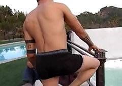 Next Door Male: Studly Body Sprawls on the Bed