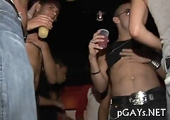 Massive Homosexuals get wild with Rump Orgy