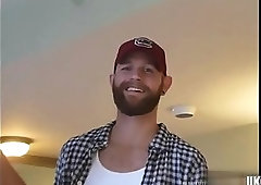 Hot bear bareback with anal cumshot