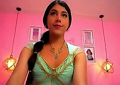 Big cock Indian tranny riding dildo