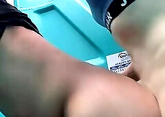 asian shemale fucks guy public bathroom