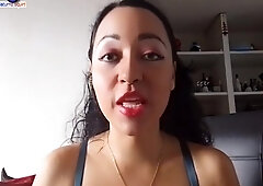 Saturno Squirt The Sexy Latin Babe, She Fitness Teacher With A Perfect Ass, Leg Exercises And A Dildo In Her Pussy - M A