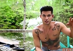 Muscle gay anal sex and cumshot