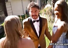 Prom Night Limo Foursome