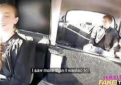 Female Fake Taxi Bang me in my fishnet nylons