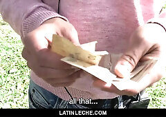 Brazilian Leche - Penniless Mexican guy bj's and pounds random stranger for money