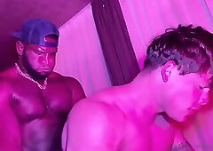 Black bull seeds white college jock