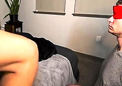 Office Secretary Chap Blindfolded and THROAT SCREWED by SLAVEMASTER Trans Honey Eros Orisha Hung BBC