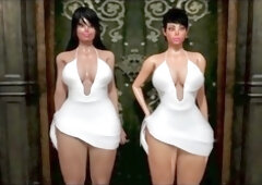 Threesome, shemale fucks guy