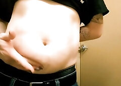 Stomach Fetish FTM Solo