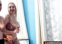 Bella Beauty and Sandra Enjoyable are facing off in a tantalizing game of Undress Darts. The rules are facile yet gripping: every losing round means o