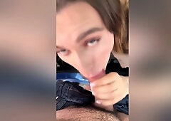 I Saw A Trans Girl On The Street And Gave Her Money To Fuck Her Mouth