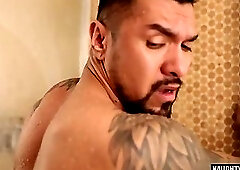 Latin gay flip flop and cumshot