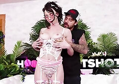 Enormous-Titted Bitch Indica Marie Is Addicted To Nade Naughty's Sloppy Anal!