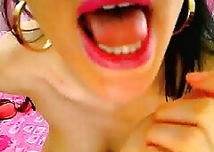 Sexy Asian Ladyboy Wanking Cock