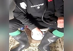 nlboots - socks darksome lengthy johns smokin' and rubber boots