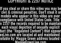 Chesty Diva Maggie Green And Breasty Sweetheart Fit Sydney Share a Thick Wang!