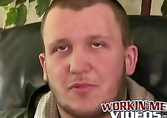 Gay amateur dude loves jerking off and we watch him do it