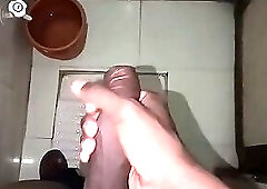 Desi Boy Double Jerk Off Session in Toilet Two Time Masturbation