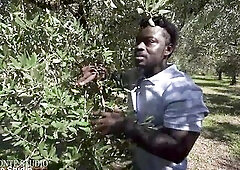 Silvia Soprano bizarre anal with large ebony penis Freddy Gong.