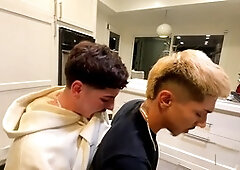 Lean twunk gets barebacked by a hot Latin thug