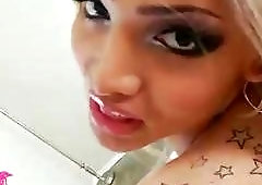 Effeminate dude has dick and breasts and he loves other cocks