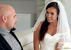 Naughty bride Kelsi Monroe gets big cock