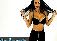Public Agent Fast banging with tanned taut body chick with large boobs