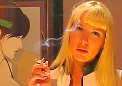 Cute blonde with round ass Heaven Lee fucked from behind by a big dick