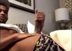 SHE LOVES ABS - VEINY MONSTER BBC - SEEN JERKING OFF WHILE A MAID WATCHES  - SOLO MALE DIRTY TALK