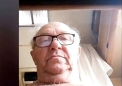 Hot Italian DILF, 69, enjoys anal play and a steamy handjob on webcam