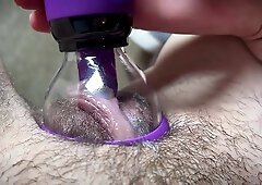 I Pumped Up My Baby With A Vacuum, A Drooling And Huge Clitoris, An Extreme Flowing Orgasm