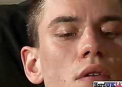 British twink wanking his hard dick