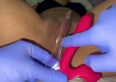 Pussy Care Gynecologist Speculum Examination Brought Me To Orgasm Fluid Examination