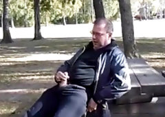 Jack and cum in public 2