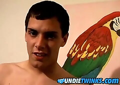 Super-Cute undergarments paramour Alexx faps off and spunks in his panties