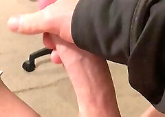 Taking my Panties Off and Hiking Up My Skirt So i Can CUM on my Creamy Thigh!!!