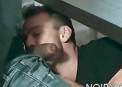 Throbbing cock jock Max Adonis moans while riding hard BBC