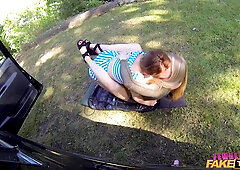 And Fucking Wildly In The Car With Rebecca More And Princess Paris