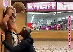 NYCSEXCAPADE - Albino fucks man in front of Kmart