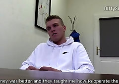 Beefy dude with a bubble butt gets fucked from behind