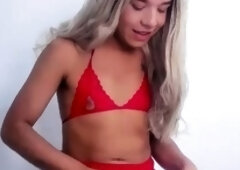 Blonde teen Sierras first erotic masturbation video