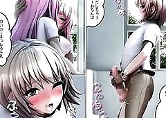 Charming shemale chicks fuck each other really passionately and enjoy