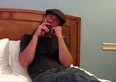 Straight guy circle jerking and getting his ass fucked