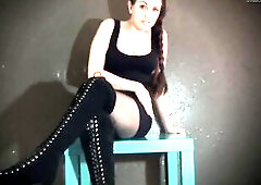 Our date has been going soo well. Me in my hot thing high boots and little ebony costume. U unable to keep your eyes off 'em. The way I smile at 