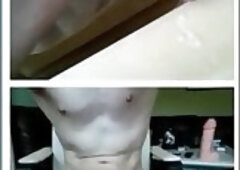 Cumshot flashing dildo chatroulette compilation pt 1