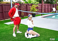 Fit Blonde Is the Coach’s New Fuck Toy