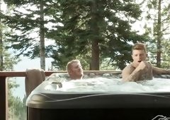 Hot Tub Makes The Gay Lovers Horny
