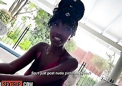 This BLACK 18YO BEAUTY told I was insensitive...I turned it around and got her to suck my BWC