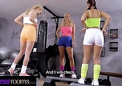 Fitness Rooms Big boobs big ass mom Emily Bright Lena Love lez threeway